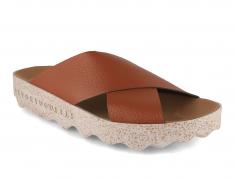 ASPORTUGUESAS damesandaler City Line Cross, brun