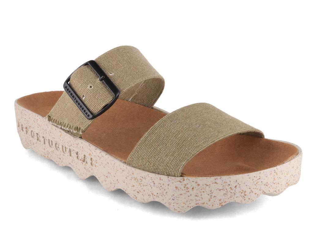 ASPORTUGUESAS damesandaler City Line Coly, khaki