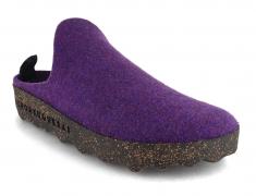 ASPORTUGUESAS dameclogs i filt, farve: dk. purple