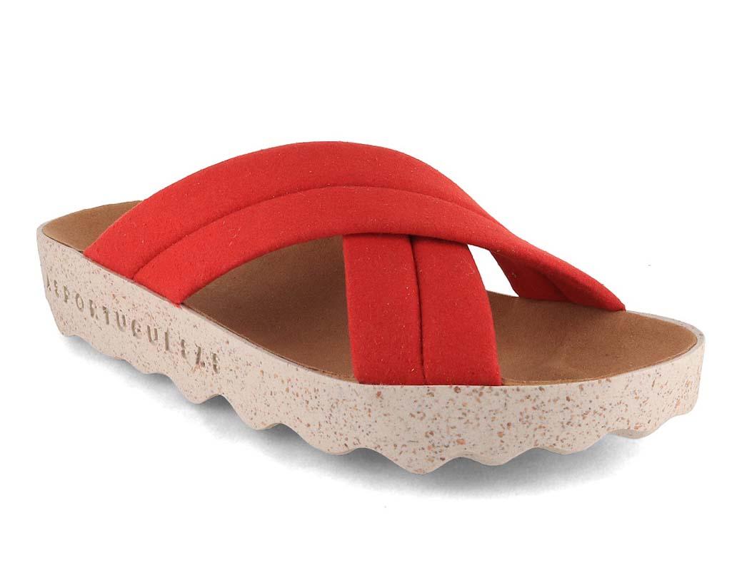 ASPORTUGUESAS korset sandal til kvinder Curr, rubinr�d