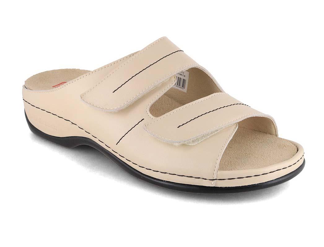 Berkemann dame-mulesko BERKOFLEX Daria, creme