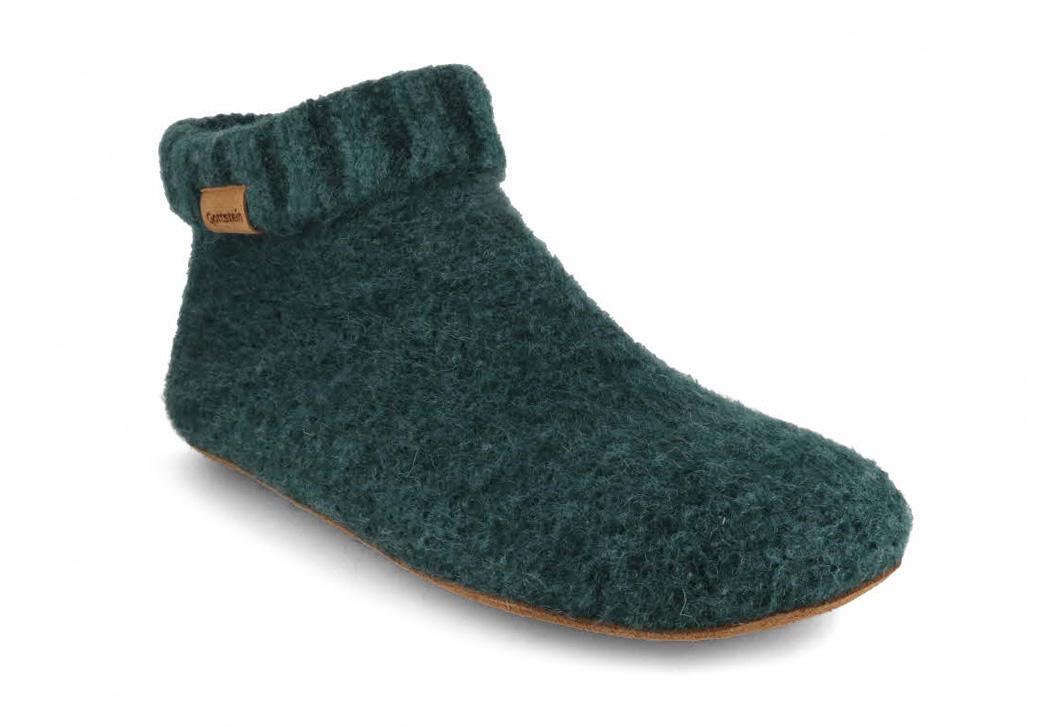 Gottstein Strik Boot Hjemmesko, gr�n meleret