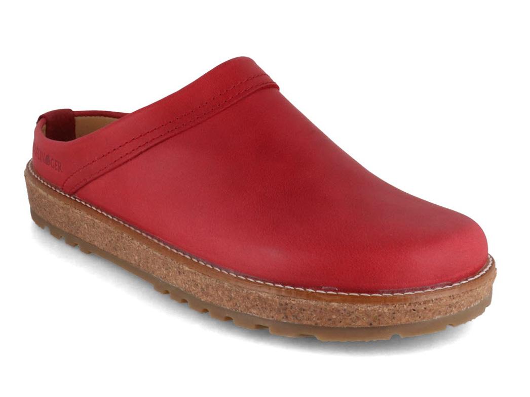 HAFLINGER Dames-l�dersandal Travel Classic, r�d