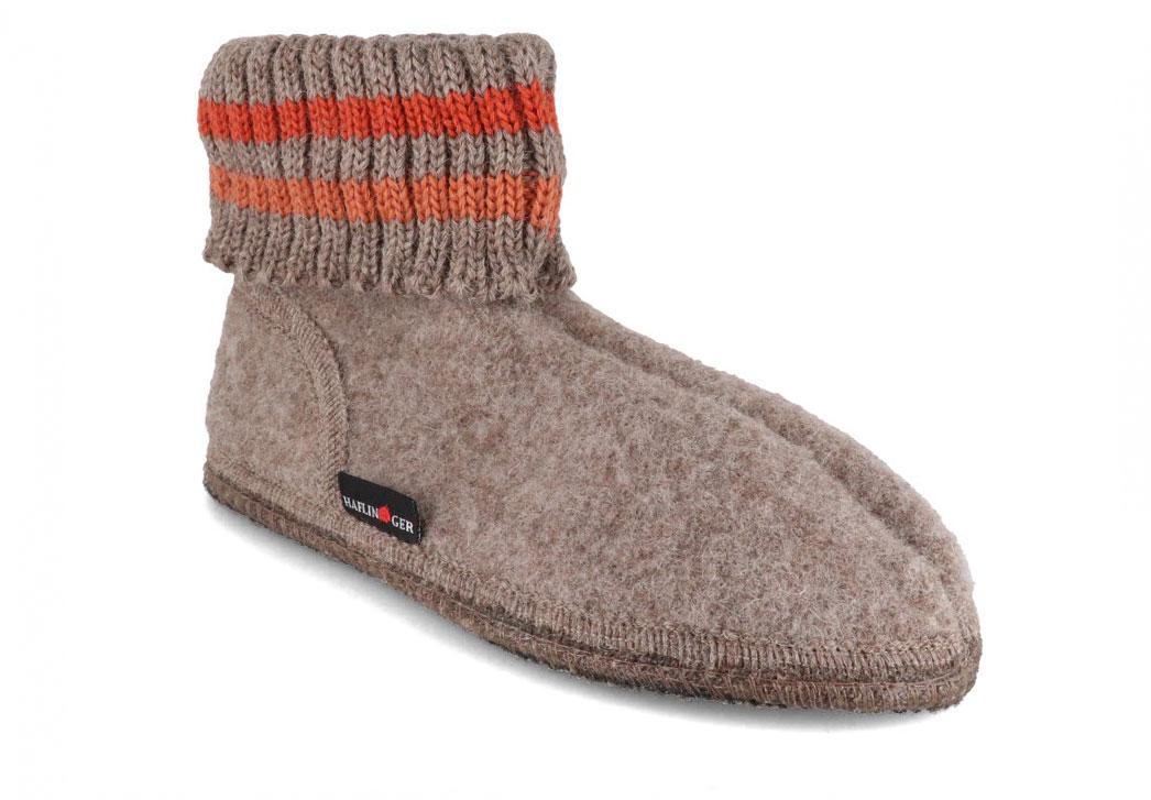 HAFLINGER Hyttesko Paul, beige meleret