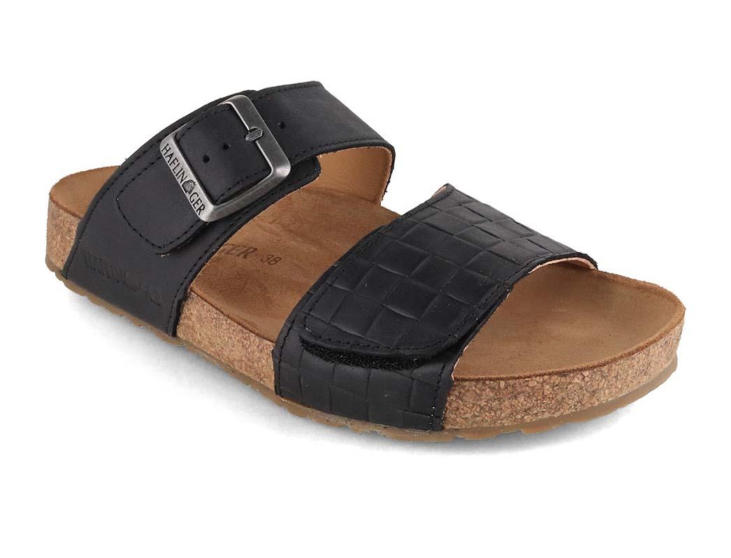 HAFLINGER dame-sandaler Bio Aria, sort