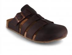 HAFLINGER herresandaler i l�der Lisboa, marron