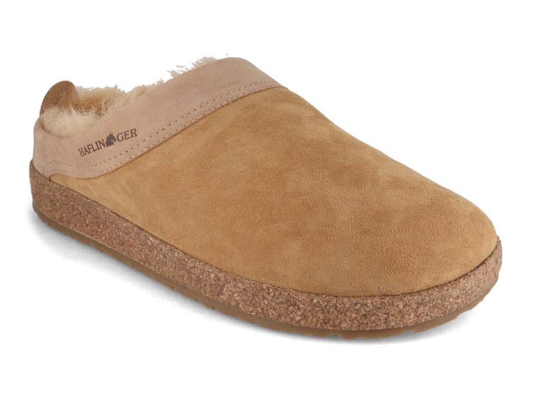 HAFLINGER hjemmesko i lammeskind, Snowbird, beige