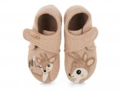 Living Kitzb�hel Baby-sko med velcro Rosi Rehkitz, angora