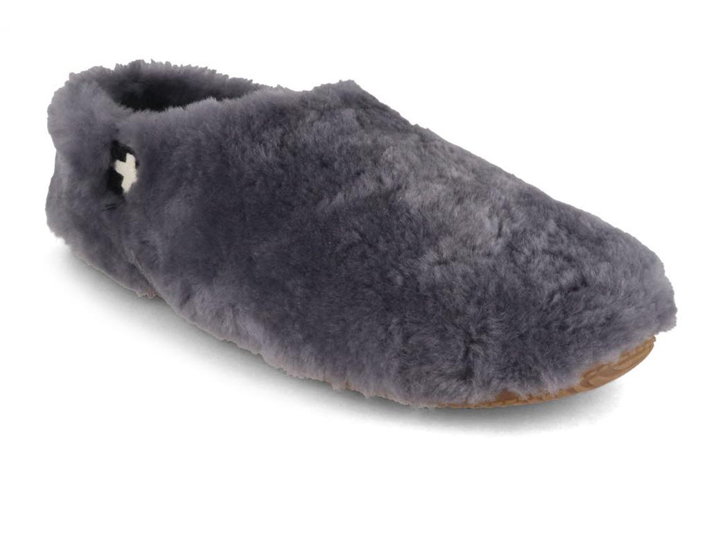 Living Kitzb�hel Kvinders Lammeuld Slip On T�ffel, anthra