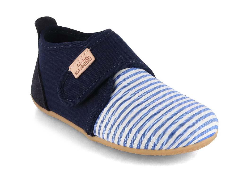Living Kitzb�hel Sigi stribet baby-velcromodel, navy