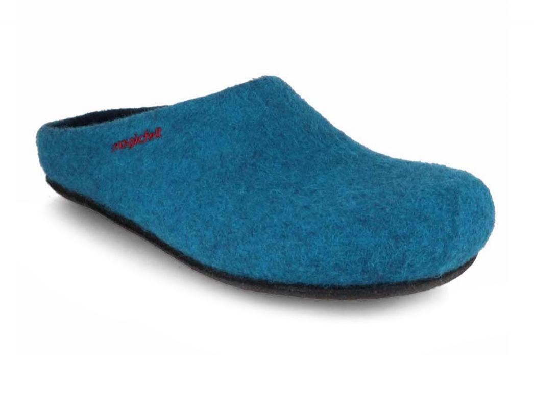 Magicfelt� Dame Filtpantofler, petroleum