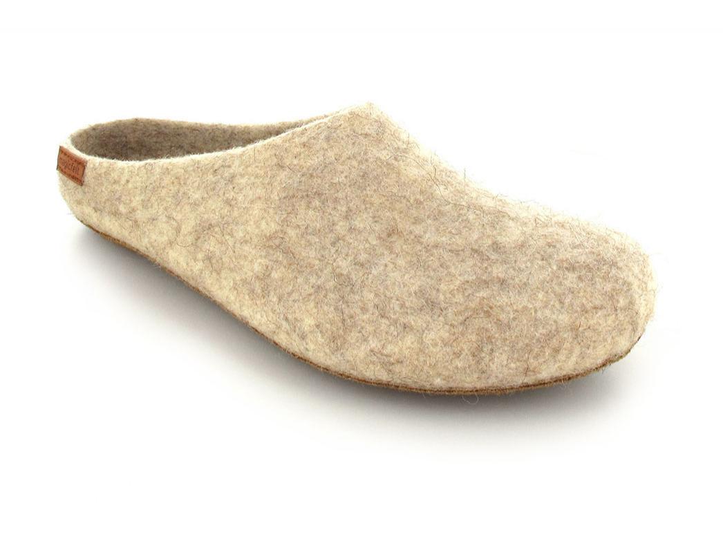 Magicfelt� Filtpantofler Coburger R�veskindsf�r, gylden uld