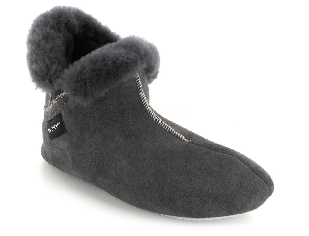 SHEPHERD� Dames Slipper Mariette, asfalt