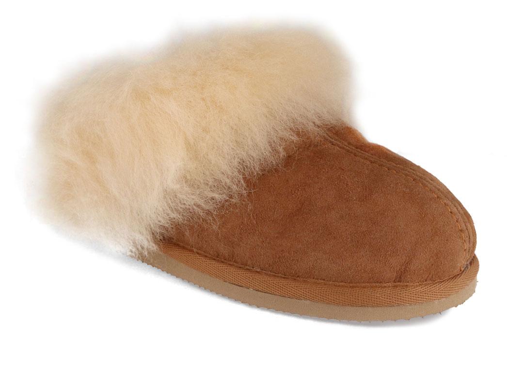 SHEPHERD� Dames f�reskindshjemmesko Evelina, kastanje