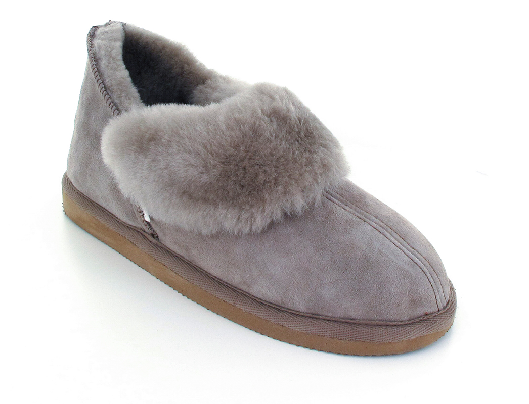 SHEPHERD� Dames f�reskindsslipper Karin, sten