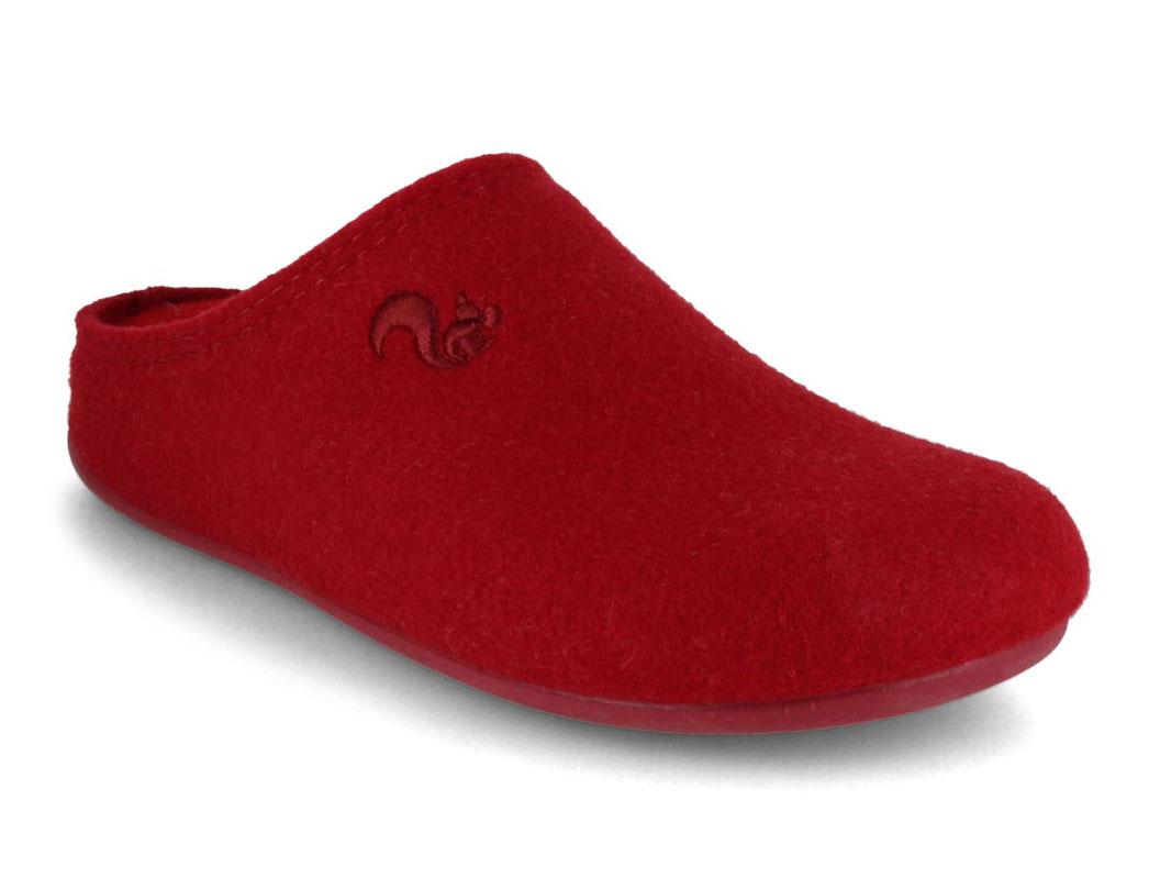 Thies� Dame Filtpantoffel af PET, bordeaux-granat
