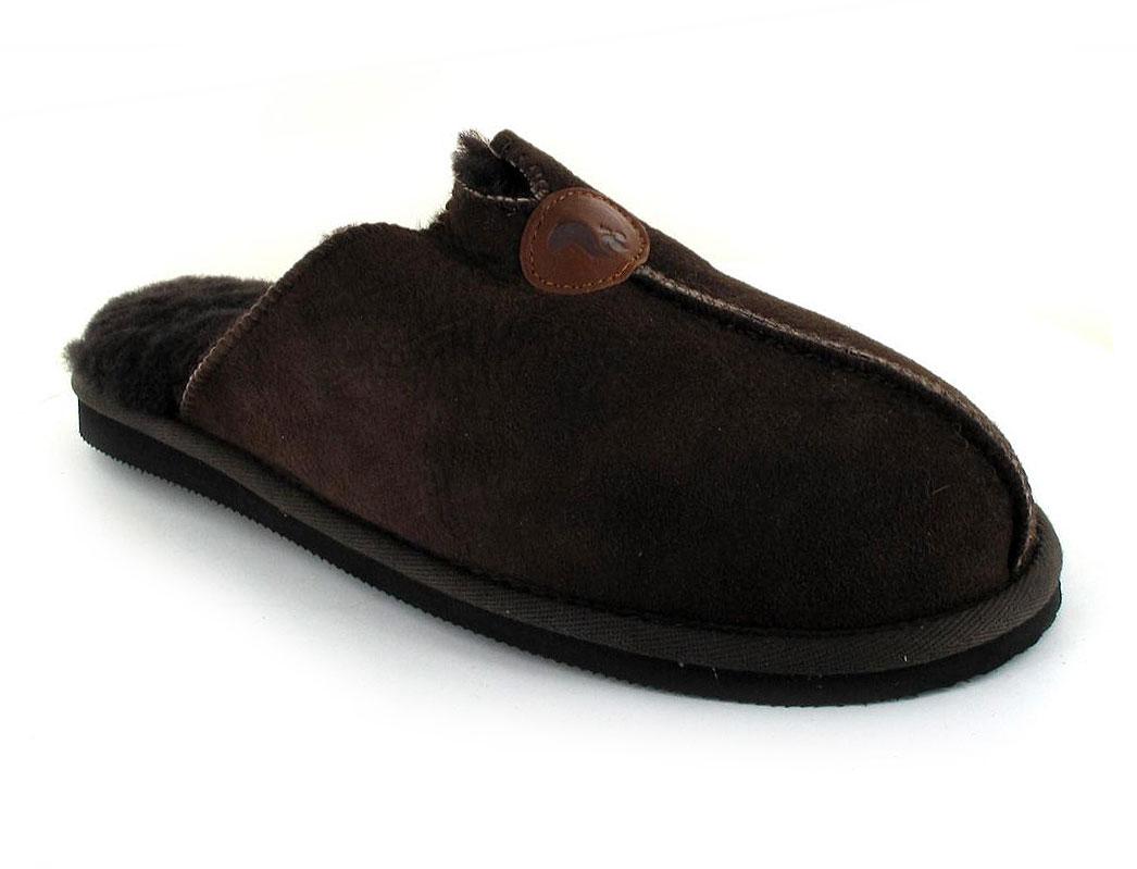 Thies� Herre Hjemmesko i f�reskind, brun