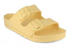 Thies badesko til damer Ecofoam Sandal, citronsorbet