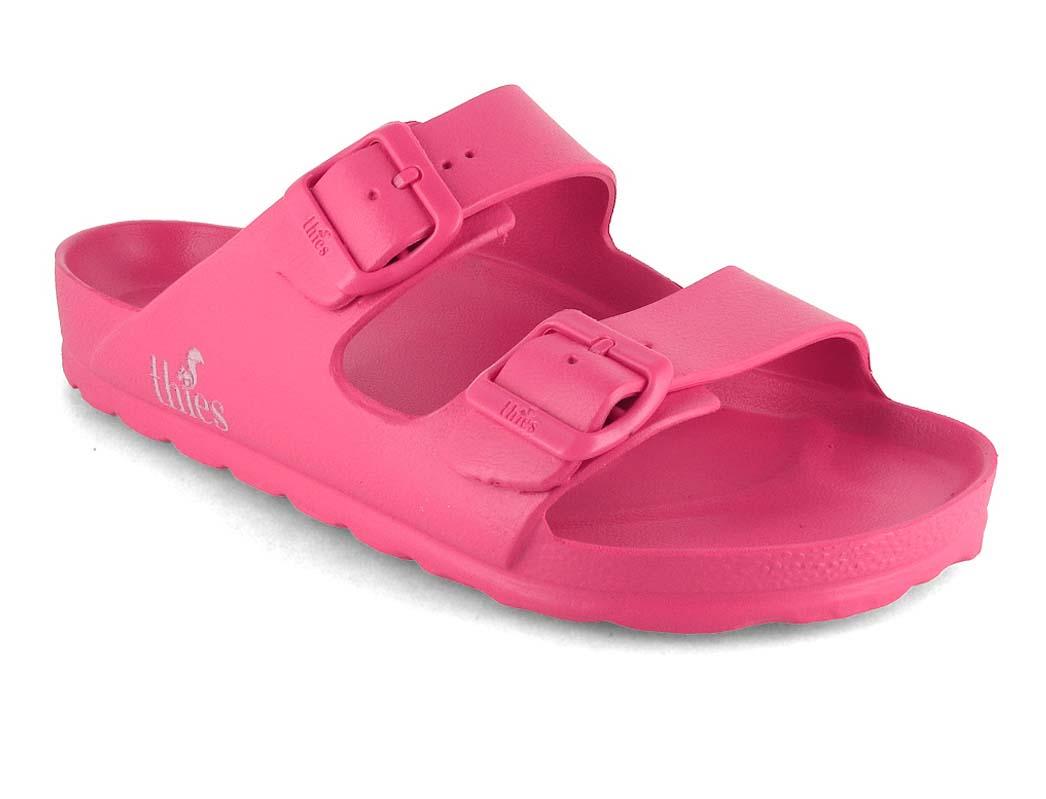 Thies vegansk badesandal til kvinder Ecofoam, orkid�rosa