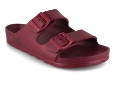 Thies veganske badesandaler Ecofoam, bordeaux