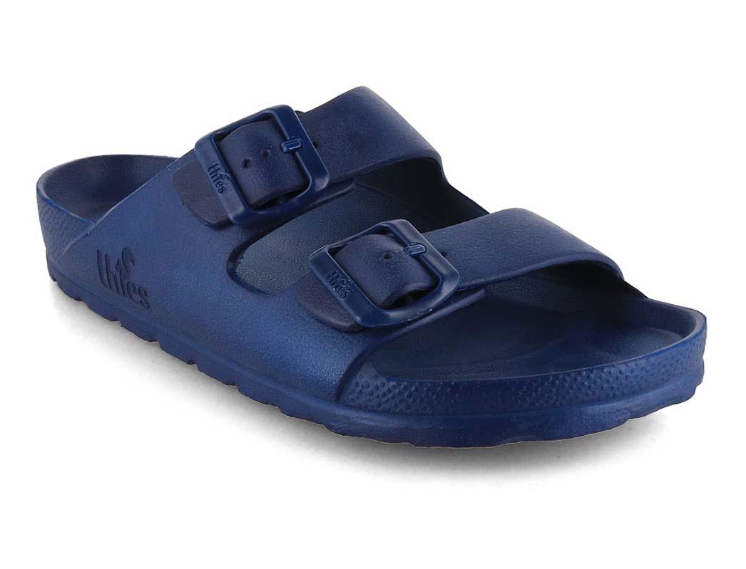 Thies veganske badesandaler Ecofoam, midnatsbl�