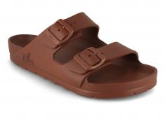 Thies veganske badesandaler Ecofoam, whisky