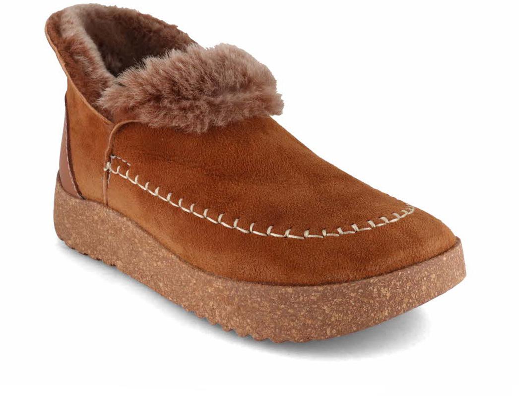 Tuffeln� Dame F�rskind Hjemmesko �Hyggelige�, Cognac