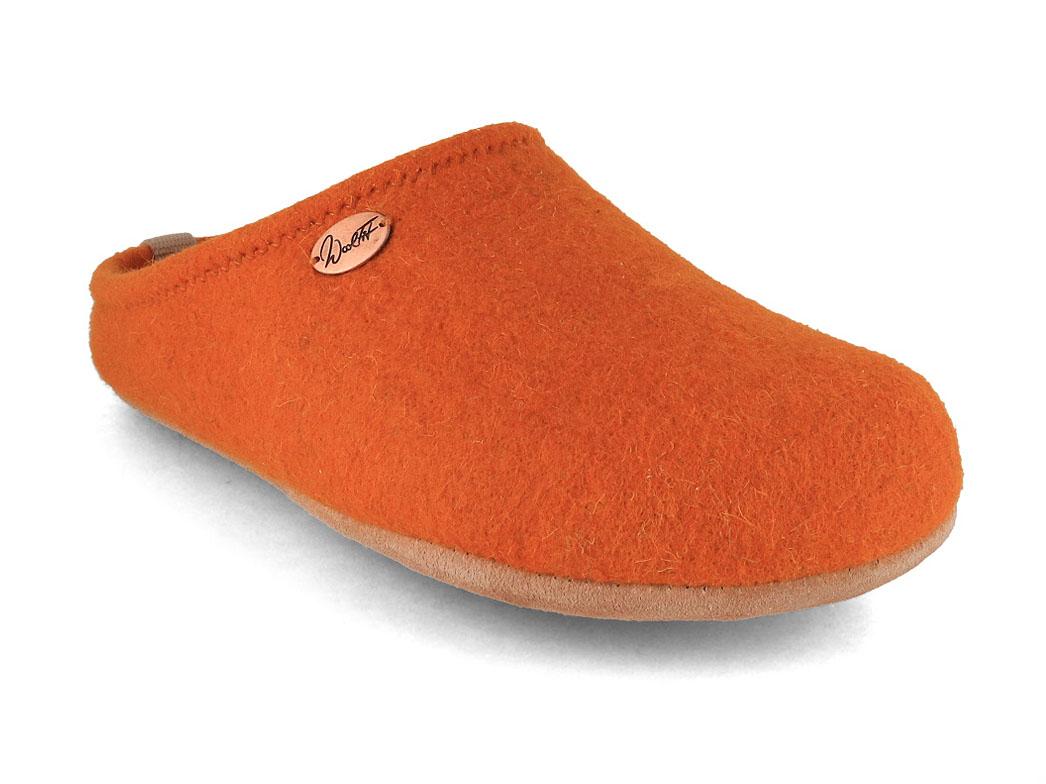 WoolFit� Barefoot filtt�fler med masser af plads til t�erne, orange