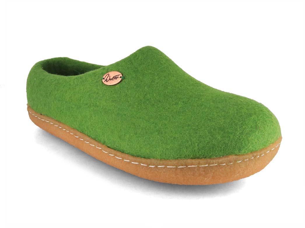 WoolFit� Footprint med s�l af naturgummi, gr�n