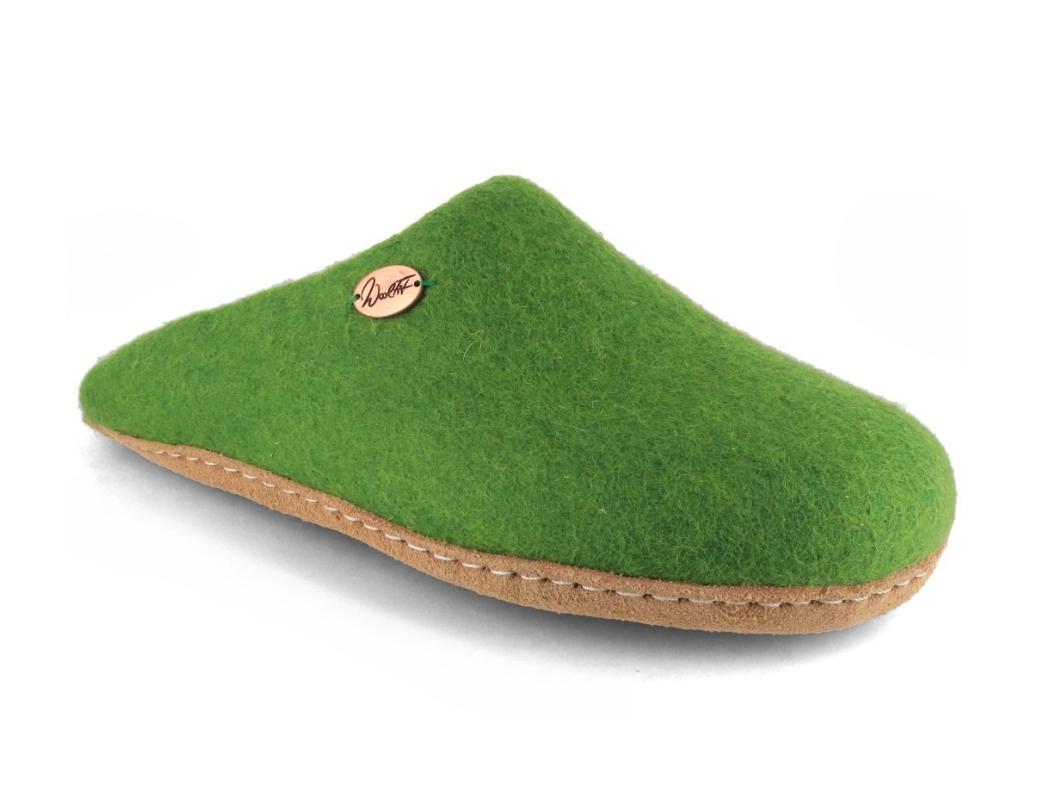 WoolFit� Tibet Filtpantoffler, gr�sgr�n