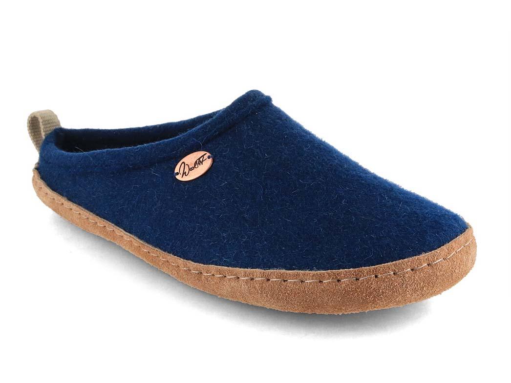 WoolFit� Tundra B�redygtige Filtpantoffler, bl�