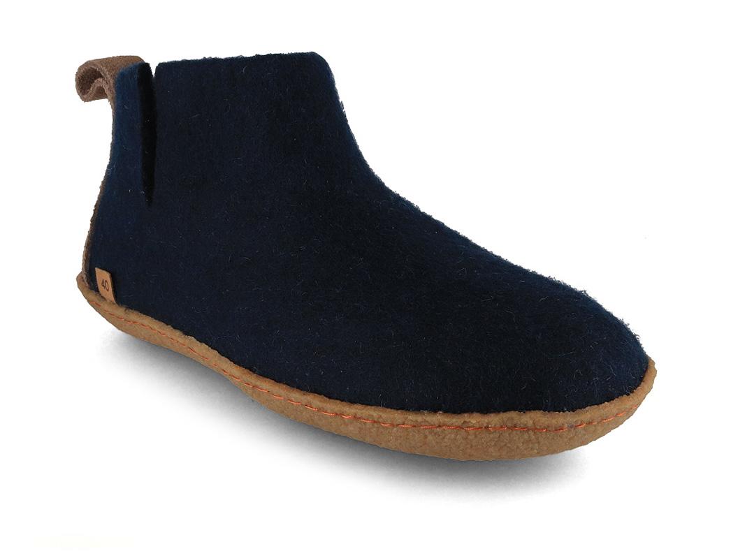 WoolFit� dame-herresko Yeti med naturgummis�l, bl�
