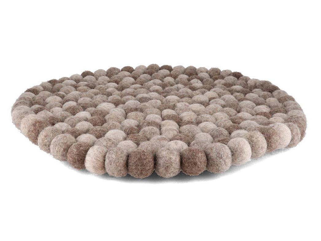 WoolFit� filtkugler borddekoration 40 cm rund, natur