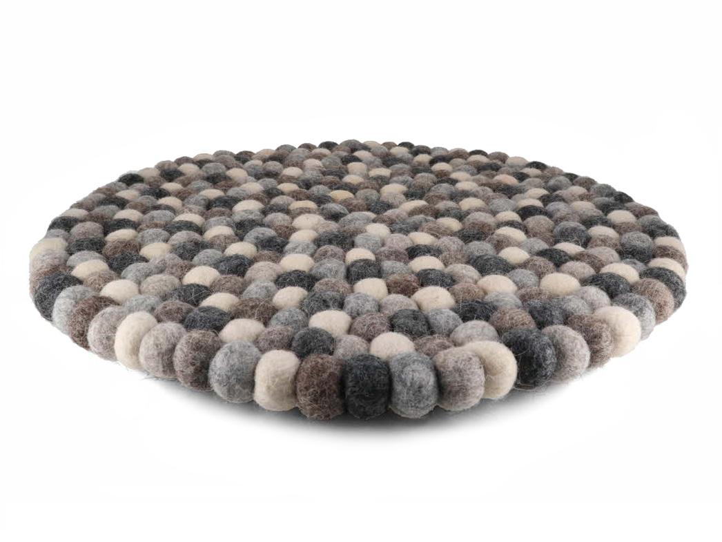 WoolFit� filtkugler siddepude borddekoration 40 cm rund, gr�