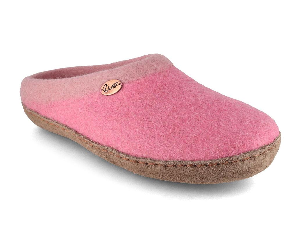 WoolFit� filtt�fler med fodseng og l�ders�l Sherpa, pink