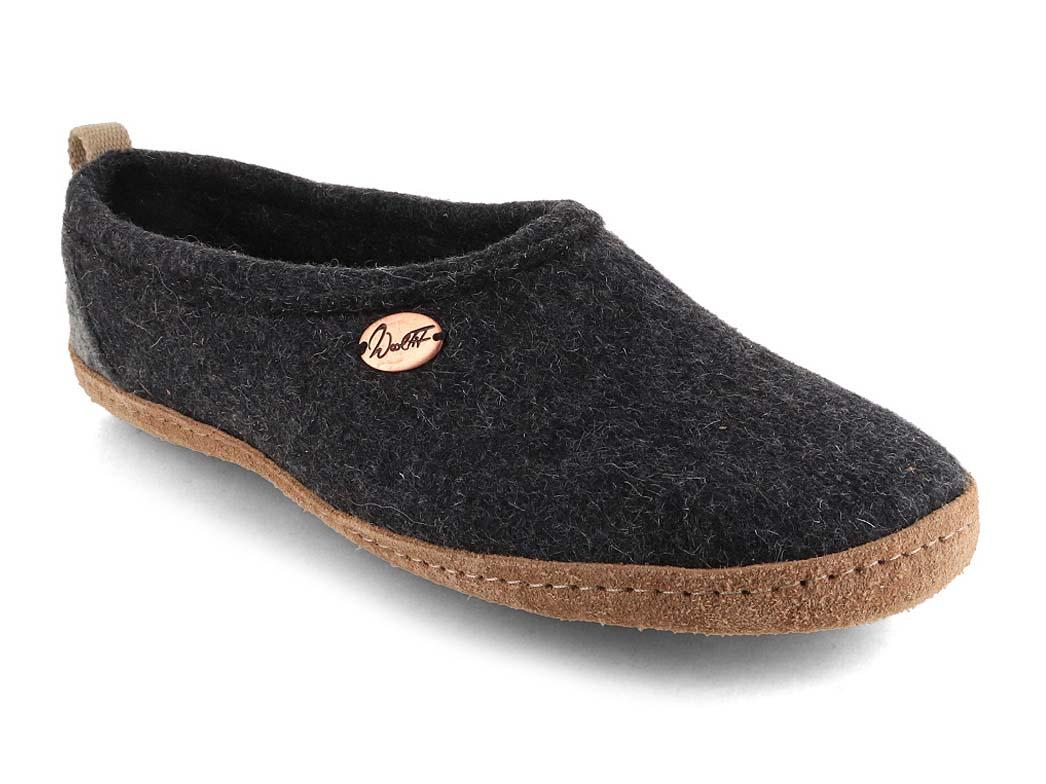 WoolFit� h�je filthjemmesko Highland, m�rkegr�.