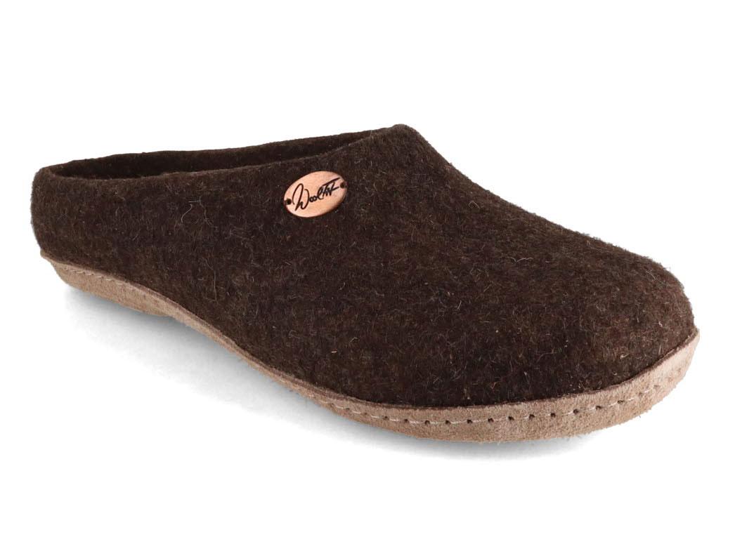 WoolFit� h�ndfiltede T�fler Classic, brun