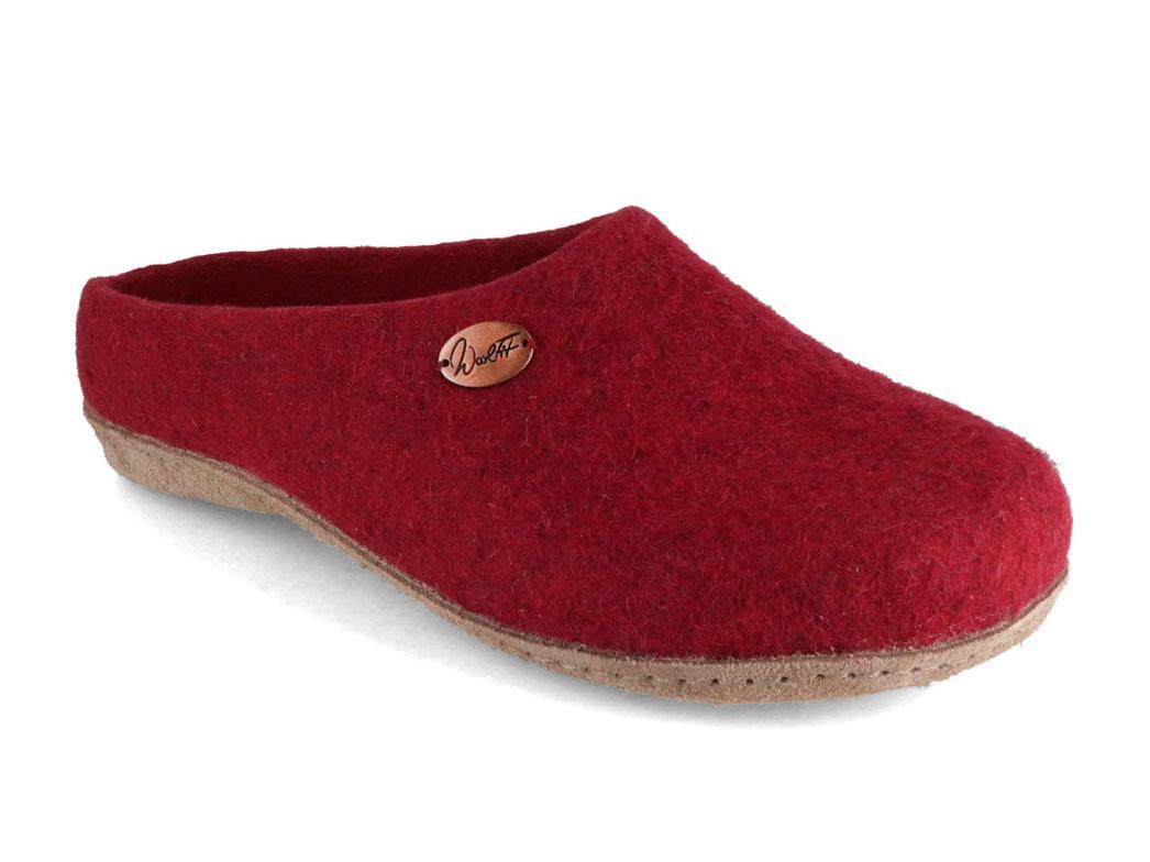WoolFit� h�ndfiltet hjemmesko Classic, m�rker�d