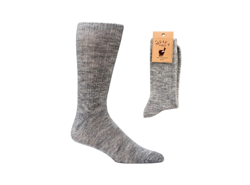 WoolFit� str�mper i alpakauld, varme, kan vaskes i maskine, velegnet til hverdagsbrug, gr�